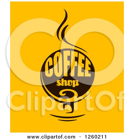 Clipart of a Coffee Shop Design - Royalty Free Vector Illustration by Vector Tradition SM