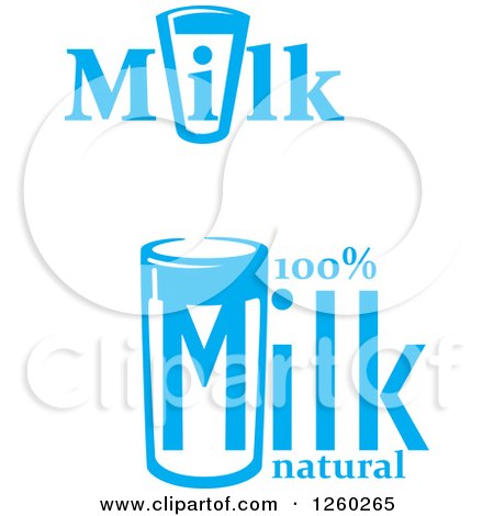 Clipart of Milk Designs - Royalty Free Vector Illustration by Vector Tradition SM