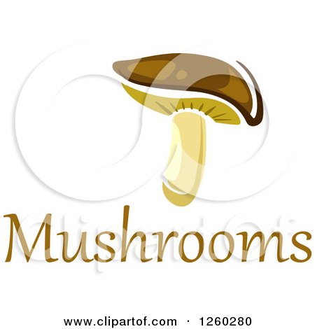 Clipart of a Mushroom - Royalty Free Vector Illustration by Vector Tradition SM