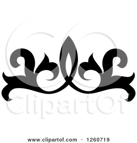 Clipart of a Black Swirl Design - Royalty Free Vector Illustration by OnFocusMedia