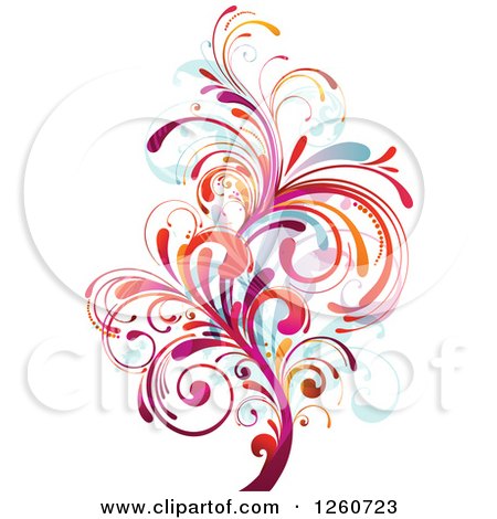 Clipart of a Colorful Splash - Royalty Free Vector Illustration by OnFocusMedia