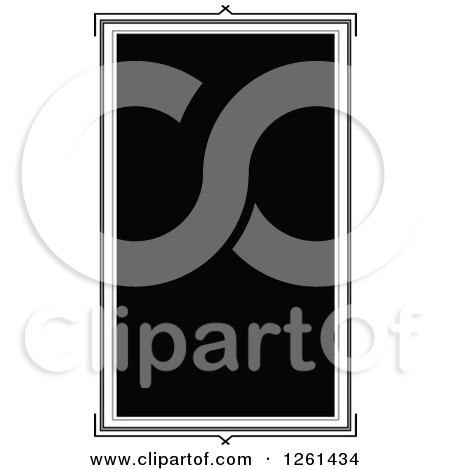 Clipart of a Grayscale Background Border - Royalty Free Vector Illustration by Chromaco