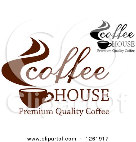 Clipart of Coffee House Premium Quality Designs - Royalty Free Vector Illustration by Vector Tradition SM