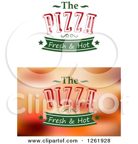 Clipart of Pizza Designs - Royalty Free Vector Illustration by Vector Tradition SM