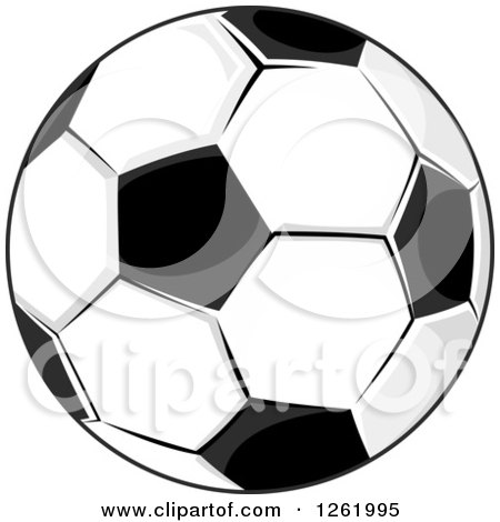 Clipart of a Soccer Ball - Royalty Free Vector Illustration by Vector Tradition SM