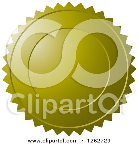 Clipart of a Green Burst Tag Label Seal - Royalty Free Vector Illustration by Lal Perera
