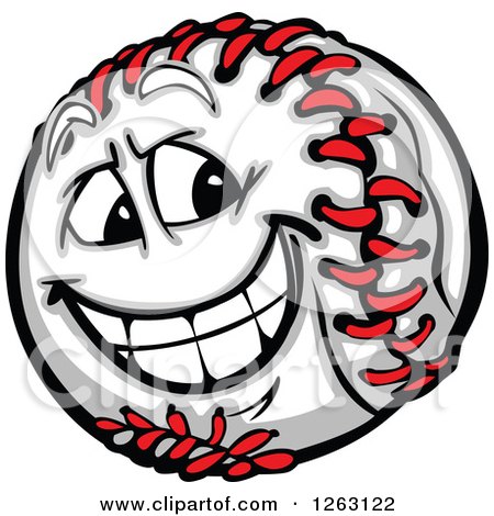 Clipart of a Baseball Mascot - Royalty Free Vector Illustration by Chromaco