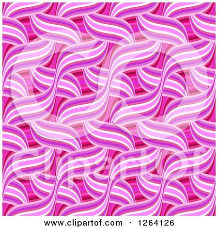 Clipart of a Seamless Pink Weave Backgroud Pattern - Royalty Free Illustration by Arena Creative
