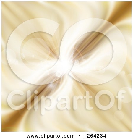 Clipart of a Gold Explosion with Flares - Royalty Free Vector Illustration by KJ Pargeter