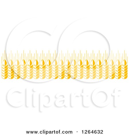 Clipart of a Border of Whole Grain - Royalty Free Vector Illustration by Vector Tradition SM