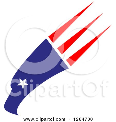 Clipart of a Patriotic American Eagle Head - Royalty Free Vector Illustration by Vector Tradition SM