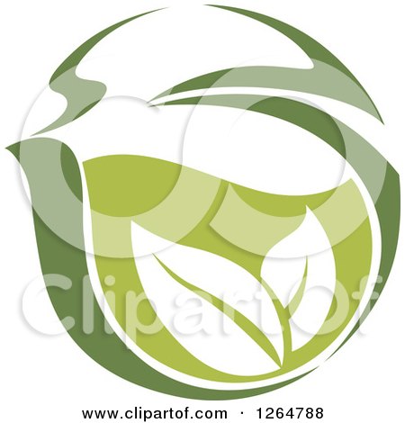 Clipart of a Green Tea Pot - Royalty Free Vector Illustration by Vector Tradition SM