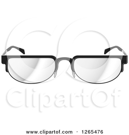 Clipart of a Pair of Eyeglasses - Royalty Free Vector Illustration by Lal Perera