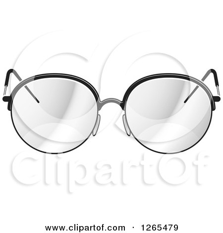 Clipart of a Pair of Eyeglasses - Royalty Free Vector Illustration by Lal Perera