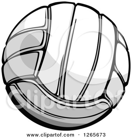 Clipart of a Volleyball - Royalty Free Vector Illustration by Chromaco
