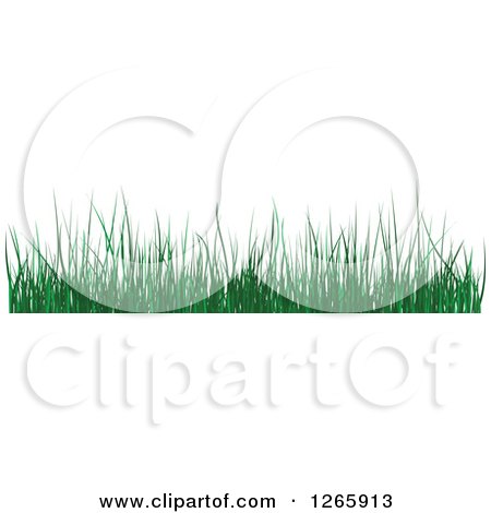 Clipart of a Green Grass Border - Royalty Free Vector Illustration by Vector Tradition SM
