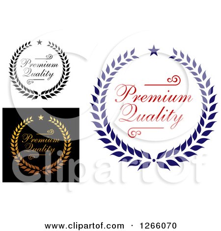 Clipart of Premium Quality Designs - Royalty Free Vector Illustration by Vector Tradition SM