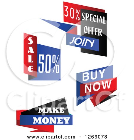 Clipart of Retail Banners - Royalty Free Vector Illustration by Vector Tradition SM