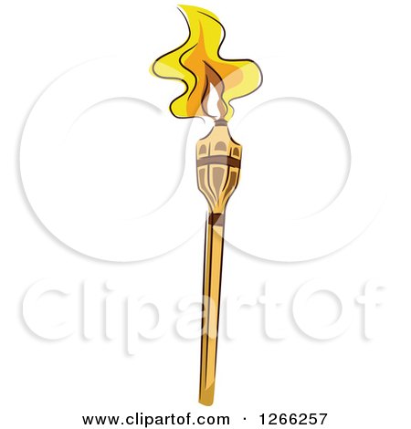 Clipart of a Tiki Torch - Royalty Free Vector Illustration by BNP Design Studio