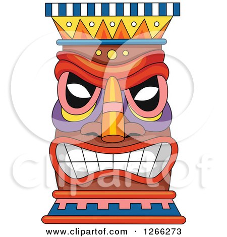 Clipart of a Tiki - Royalty Free Vector Illustration by BNP Design Studio