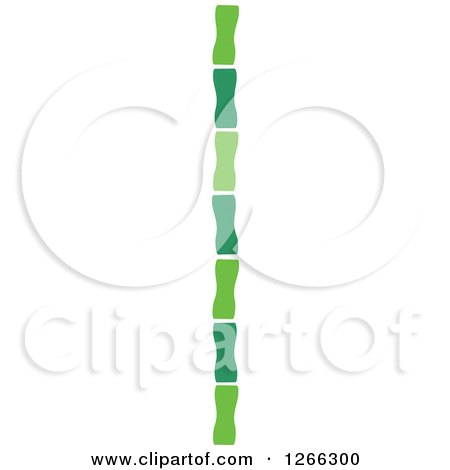 Clipart of a Border of Green Bamboo - Royalty Free Vector Illustration by BNP Design Studio