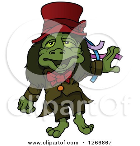 Clipart of a Water Goblin - Royalty Free Vector Illustration by dero