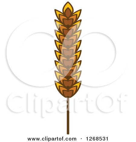 Clipart of a Wheat Stalk 6 - Royalty Free Vector Illustration by Vector Tradition SM