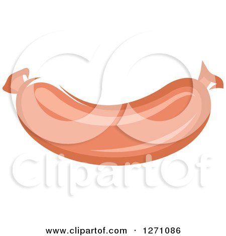 Clipart of a Sausage Link - Royalty Free Vector Illustration by Vector Tradition SM