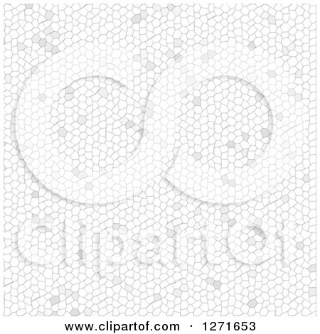 Clipart of a Gray and White Mosaic Texture Background - Royalty Free Illustration by oboy