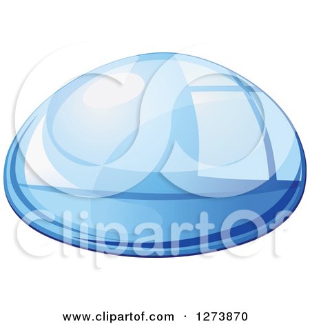 Clipart of a Blue Droplet of Water 12 - Royalty Free Vector Illustration by Vector Tradition SM