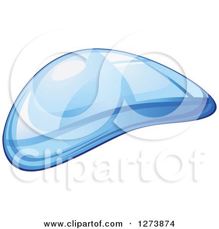 Clipart of a Blue Droplet of Water 11 - Royalty Free Vector Illustration by Vector Tradition SM