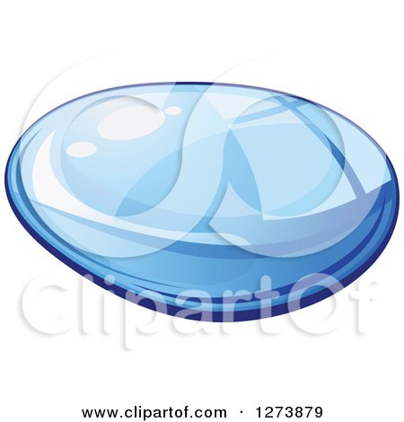 Clipart of a Blue Droplet of Water 5 - Royalty Free Vector Illustration by Vector Tradition SM