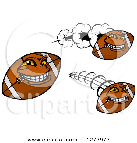 Clipart of American Football Characters - Royalty Free Vector Illustration by Vector Tradition SM