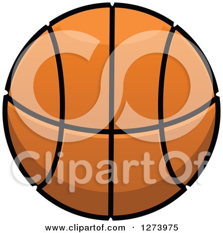 Clipart of a Basketball - Royalty Free Vector Illustration by Vector Tradition SM