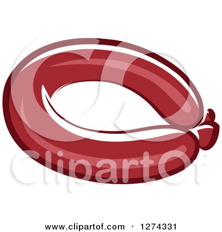 Clipart of a Bratwurst - Royalty Free Vector Illustration by Vector Tradition SM
