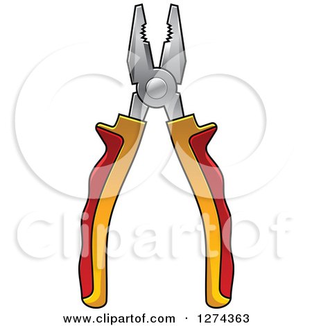 Clipart of Pliers - Royalty Free Vector Illustration by Vector Tradition SM