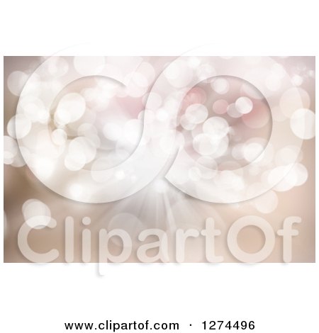 Clipart of a Bokeh Flare Christmas Background - Royalty Free Illustration by KJ Pargeter