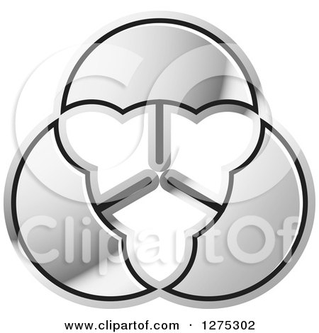 Clipart of a Silver Abstract Design - Royalty Free Vector Illustration by Lal Perera
