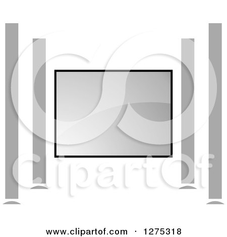 Clipart of a Gray Sound System - Royalty Free Vector Illustration by Lal Perera