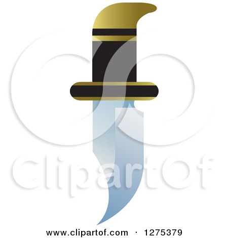 Clipart of a Knife - Royalty Free Vector Illustration by Lal Perera