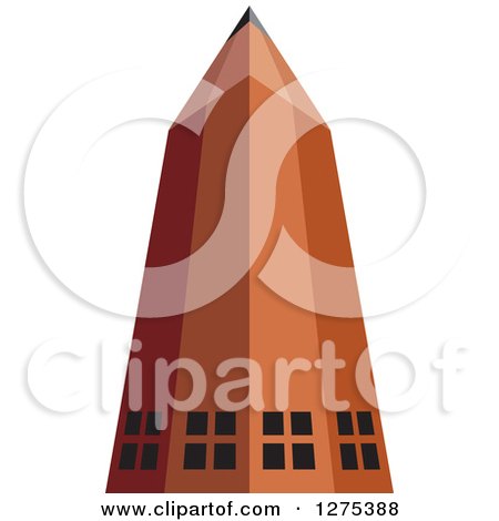 Clipart of a Pencil Building - Royalty Free Vector Illustration by Lal Perera