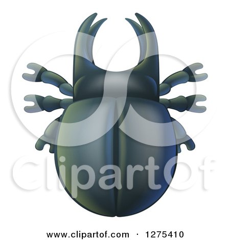 Clipart of a Cute Stag Beetle - Royalty Free Vector Illustration by AtStockIllustration