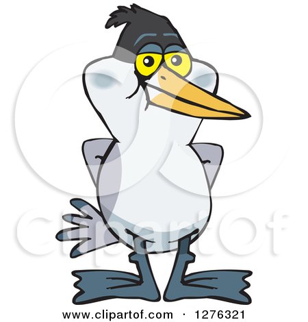 Clipart of a Tern Bird - Royalty Free Vector Illustration by Dennis Holmes Designs