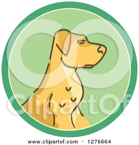 Clipart of a Hunting Dog Icon - Royalty Free Vector Illustration by BNP Design Studio