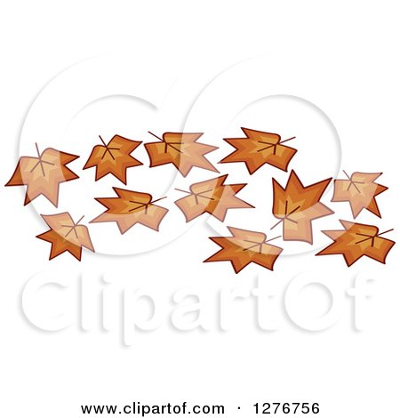 Clipart of Autumn Maple Leaves - Royalty Free Vector Illustration by BNP Design Studio