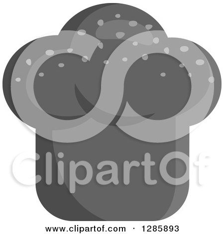 Clipart of a Loaf of Grayscale Bread - Royalty Free Vector Illustration by Vector Tradition SM