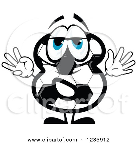 Clipart of a Soccer Ball Number Eight Character - Royalty Free Vector Illustration by Vector Tradition SM