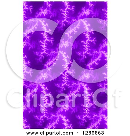 Clipart of a Seamless Background of Purple Fractals - Royalty Free Illustration by oboy