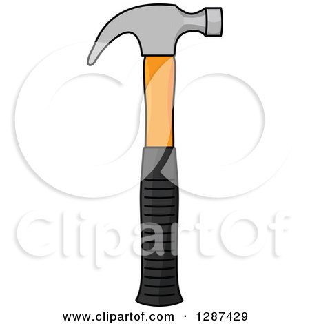 Clipart of a Cartoon Hammer Tool - Royalty Free Vector Illustration by  Vector Tradition SM #1287429