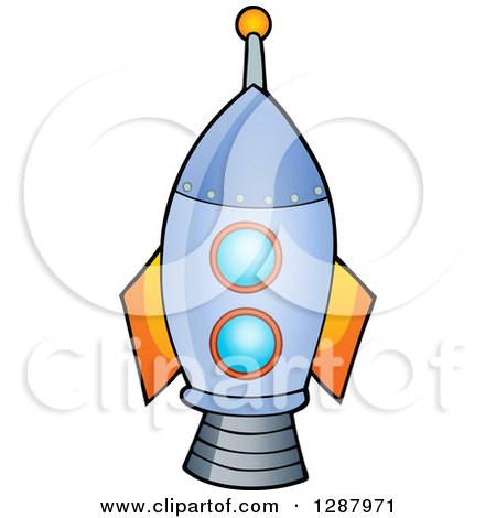 Clipart of a Rocket Boys Toy - Royalty Free Vector Illustration by visekart